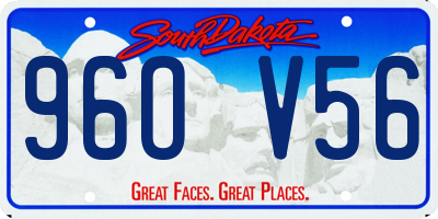 SD license plate 96OV56