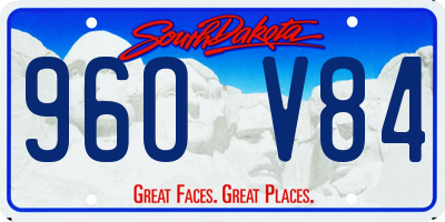 SD license plate 96OV84