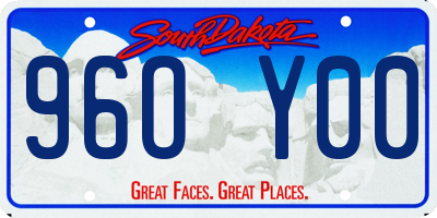 SD license plate 96OY00