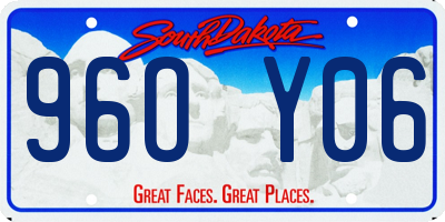 SD license plate 96OY06