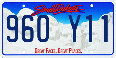 SD license plate 96OY11