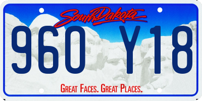 SD license plate 96OY18