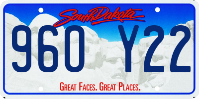 SD license plate 96OY22