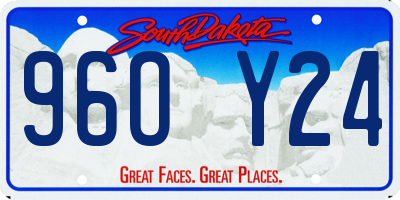 SD license plate 96OY24