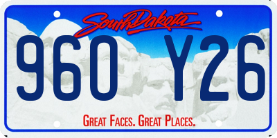 SD license plate 96OY26