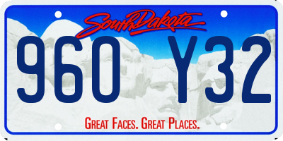 SD license plate 96OY32