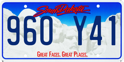 SD license plate 96OY41