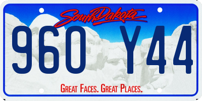 SD license plate 96OY44