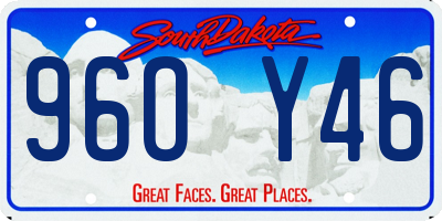 SD license plate 96OY46