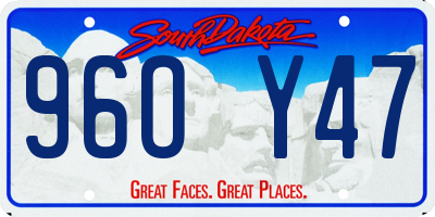 SD license plate 96OY47