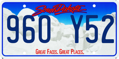 SD license plate 96OY52