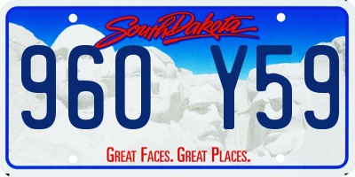 SD license plate 96OY59