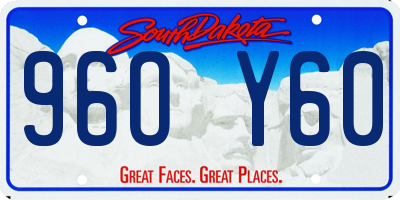 SD license plate 96OY60
