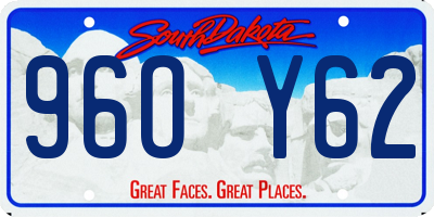 SD license plate 96OY62