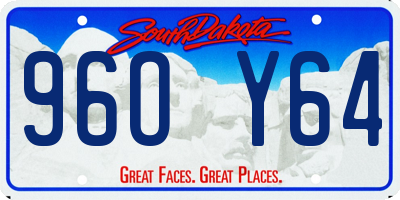 SD license plate 96OY64
