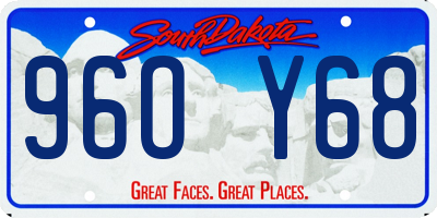 SD license plate 96OY68