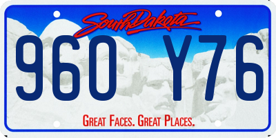 SD license plate 96OY76