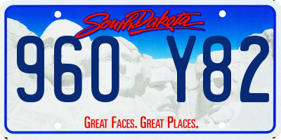 SD license plate 96OY82