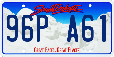 SD license plate 96PA61