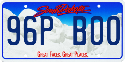 SD license plate 96PB00