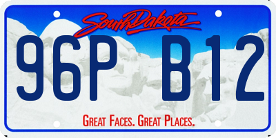 SD license plate 96PB12