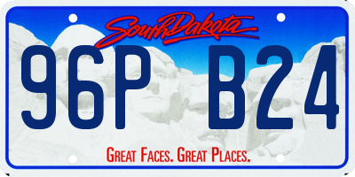 SD license plate 96PB24
