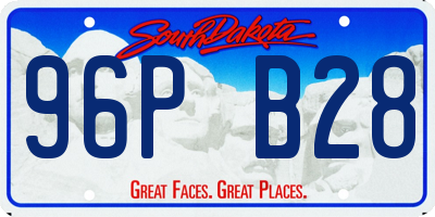 SD license plate 96PB28