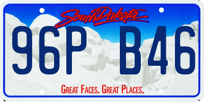 SD license plate 96PB46