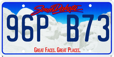 SD license plate 96PB73