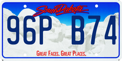 SD license plate 96PB74