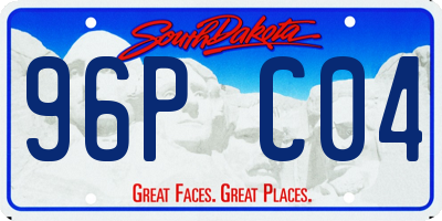 SD license plate 96PC04