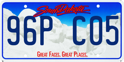 SD license plate 96PC05