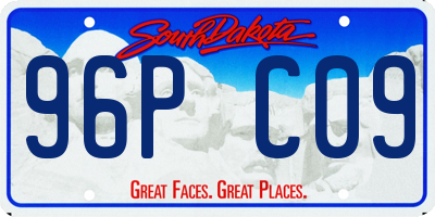SD license plate 96PC09
