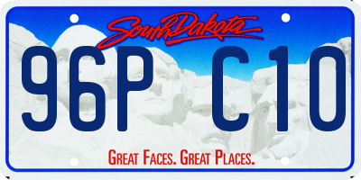 SD license plate 96PC10