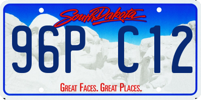 SD license plate 96PC12