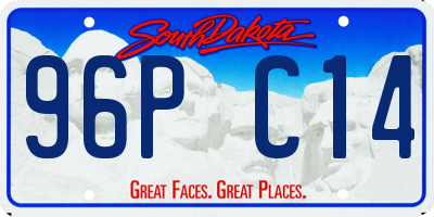 SD license plate 96PC14