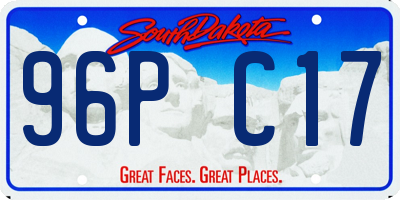 SD license plate 96PC17