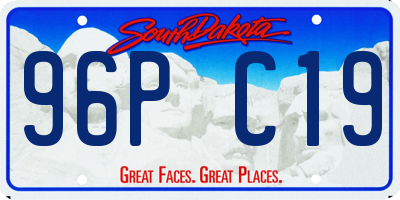 SD license plate 96PC19