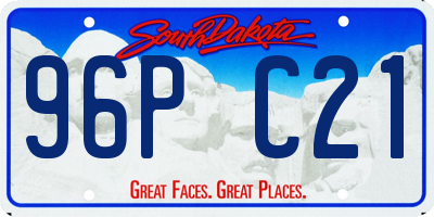 SD license plate 96PC21