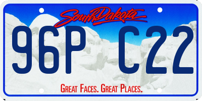 SD license plate 96PC22