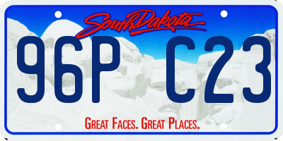 SD license plate 96PC23