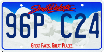 SD license plate 96PC24