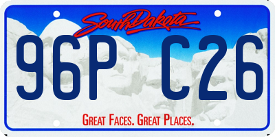 SD license plate 96PC26