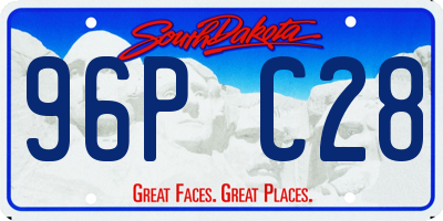 SD license plate 96PC28