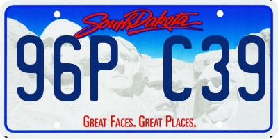 SD license plate 96PC39