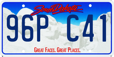 SD license plate 96PC41