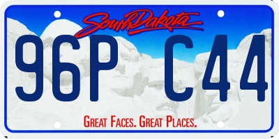 SD license plate 96PC44
