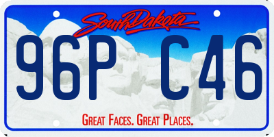 SD license plate 96PC46