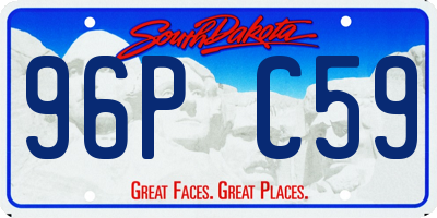 SD license plate 96PC59