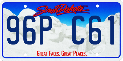 SD license plate 96PC61
